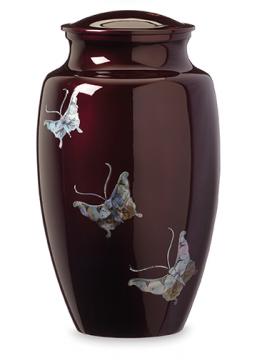 Purple Butterfly Urn